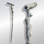 ◆H1110×W220ミリ◆本体木彫（オリジナルガラス玉埋込）◆販売価格￥8,700