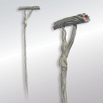 ◆H1180×W175ミリ◆本体木彫（オリジナルガラス玉埋込）◆販売価格￥8,700