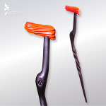 ◆H1030×W155ミリ◆本体木彫（オリジナルガラス玉埋込）◆着色 アクリル塗料・絵具Liquitex◆販売価格￥28,700