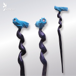 ◆H900×W180ミリ◆本体木彫（オリジナルガラス玉埋込）◆着色 アクリル塗料・絵具Liquitex◆販売価格￥28,700