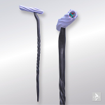 ◆H700×W175ミリ◆本体木彫（オリジナルガラス玉埋込）◆着色 アクリル塗料・絵具Liquitex◆販売価格￥17,700