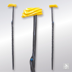 ◆H880×W130ミリ◆本体木彫（オリジナルガラス玉埋込）◆着色 アクリル塗料・絵具Liquitex◆販売価格￥17,700