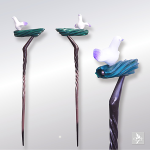 ◆H620×W230ミリ◆本体木彫（オリジナルガラス玉埋込）◆着色 アクリル塗料・絵具Liquitex◆販売価格￥18,700